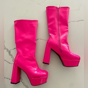 BEAUTIFUL PINK BOOTS